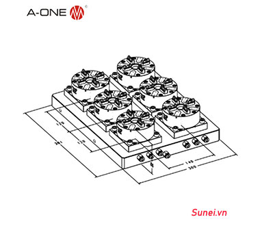 Hệ thống 6 mâm cặp 3A-100926 - Ảnh 2