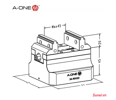 Ê tô nhỏ A-one 3A-110022 - Ảnh 2