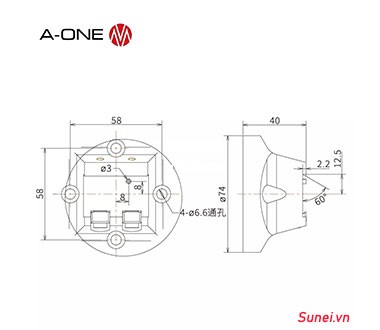 Ống kẹp khớp nối 3A-110089 - Φ74 - Ảnh 2