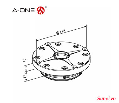 Mâm cặp đơn 3A-110104 - Ảnh 3