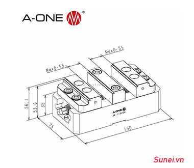 Ê tô J1 75150 A-one 3A-110226 - Ảnh 2