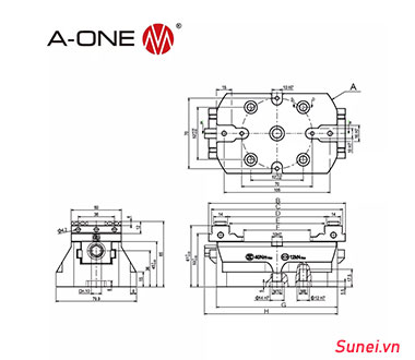 Ê tô đa nhiệm 3A-110519/3A-110520/3A-110521 - Ảnh 2
