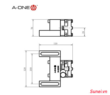 Dây cắt EDM A-One 3A-200125 - mâm cặp R50 - Ảnh 2