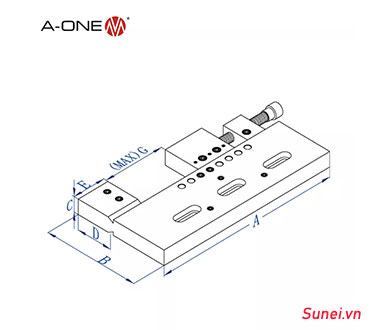 Ê tô thủ công A-one 3A-210008 - Ảnh 2