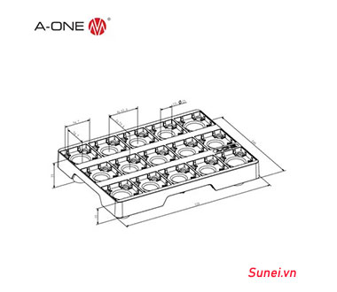 Hộp lưu trữ điện cực 3A-300107 (đen, đỏ, xanh lam) - Ảnh 2