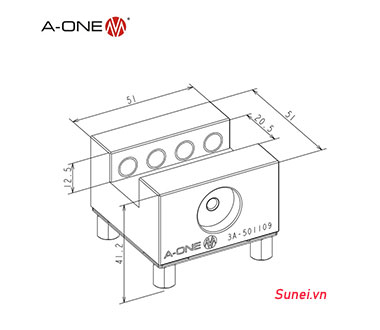 Đầu kẹp điện cực A-one 3A-501109 - Ảnh 2