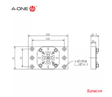 Đầu kẹp phẳng A-one 3A-520131 - Ảnh 2