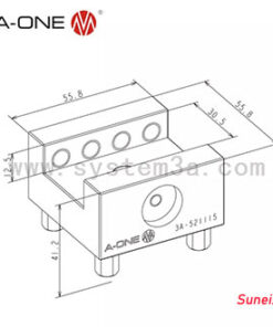 Alternative view of Đầu kẹp điện cực A-one 3A-521115
