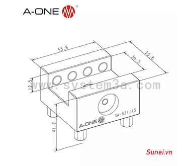 Đầu kẹp điện cực A-one 3A-521115 - Ảnh 2