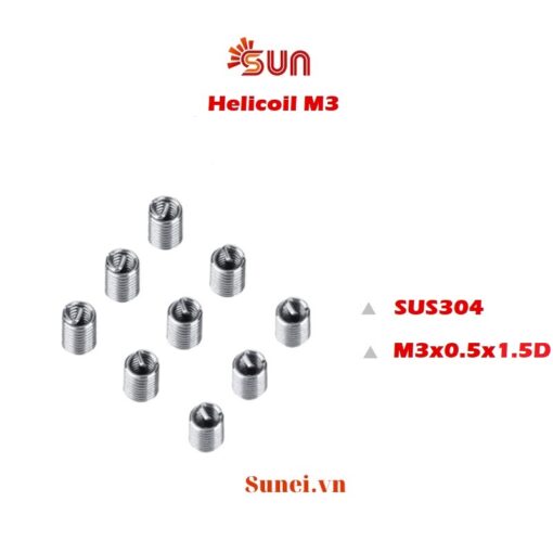 Ren cấy helicoil M3x0.5x1.5D