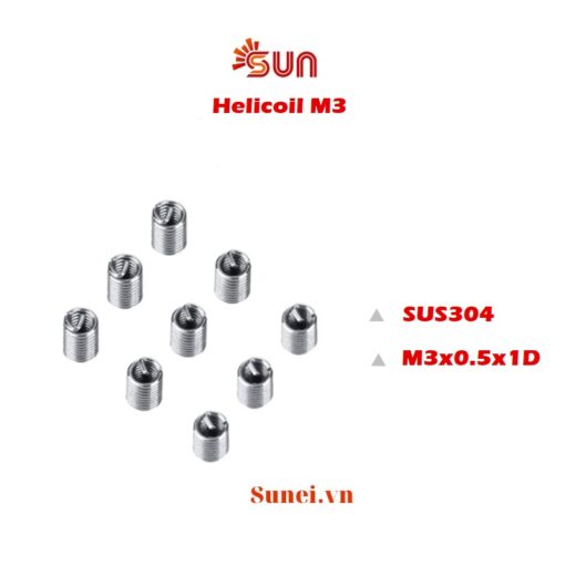 Ren cấy helicoil M3x0.5x1D