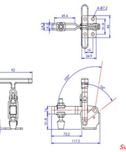 Thông số Cam kẹp đứng GH12131