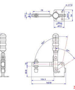 Thông số Cam kẹp đứng GH12205