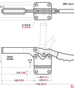 Thông số kỹ thuật Cam kẹp GH20235