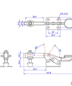 Thông số kỹ thuật Cam kẹp ngang GH22100