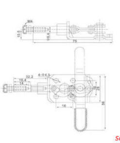 Cam kẹp GH301CR Push-Pull Toggle clamp
