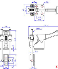 Thông số kỹ thuật khóa kẹp chốt GH40334