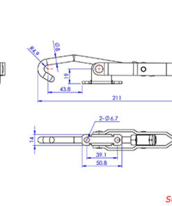 Thông số kẹp khóa chốt GH-452