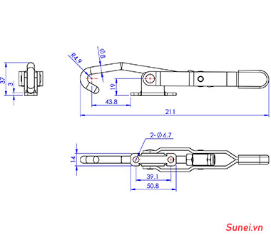 Thông số kẹp khóa chốt GH-452