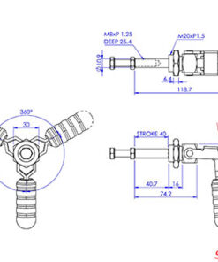 Thông số Cam kẹp GH36204M