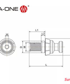 Thông số kỹ thuật Diamond chucking spigot set