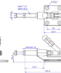 Thông số kỹ thuật Cam kẹp GH304CM